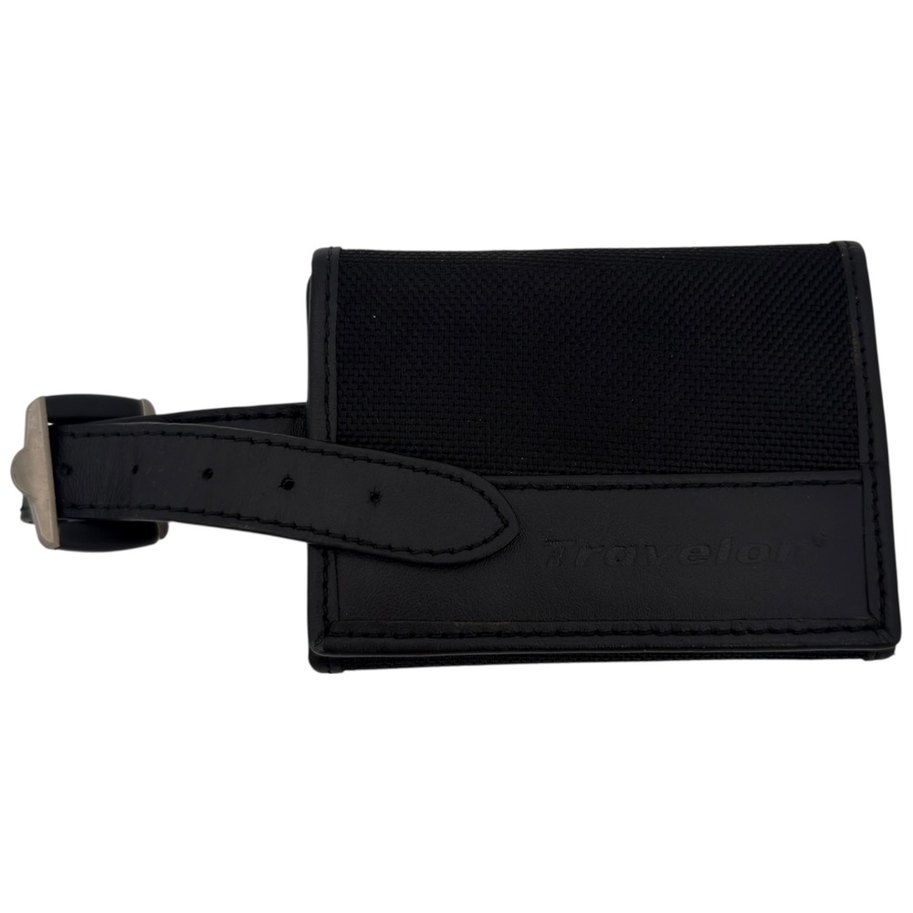 Travelon Black Hanging Tri-Fold Toiletry Kit and Luggage Tag Organizer